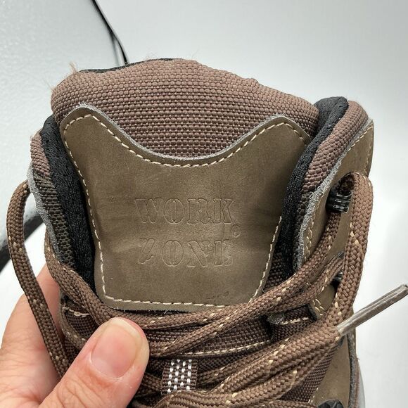 Work Zone Waterproof Steel Toe Work Boots Brown Men’s Size 12 ASTM F2413-11 main image 8